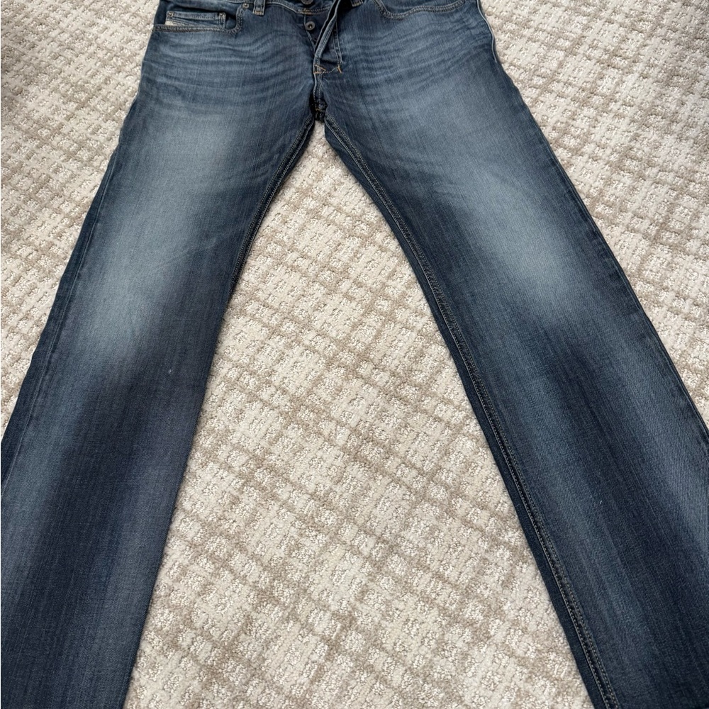 Diesel Men's Dark Wash Straight Jeans